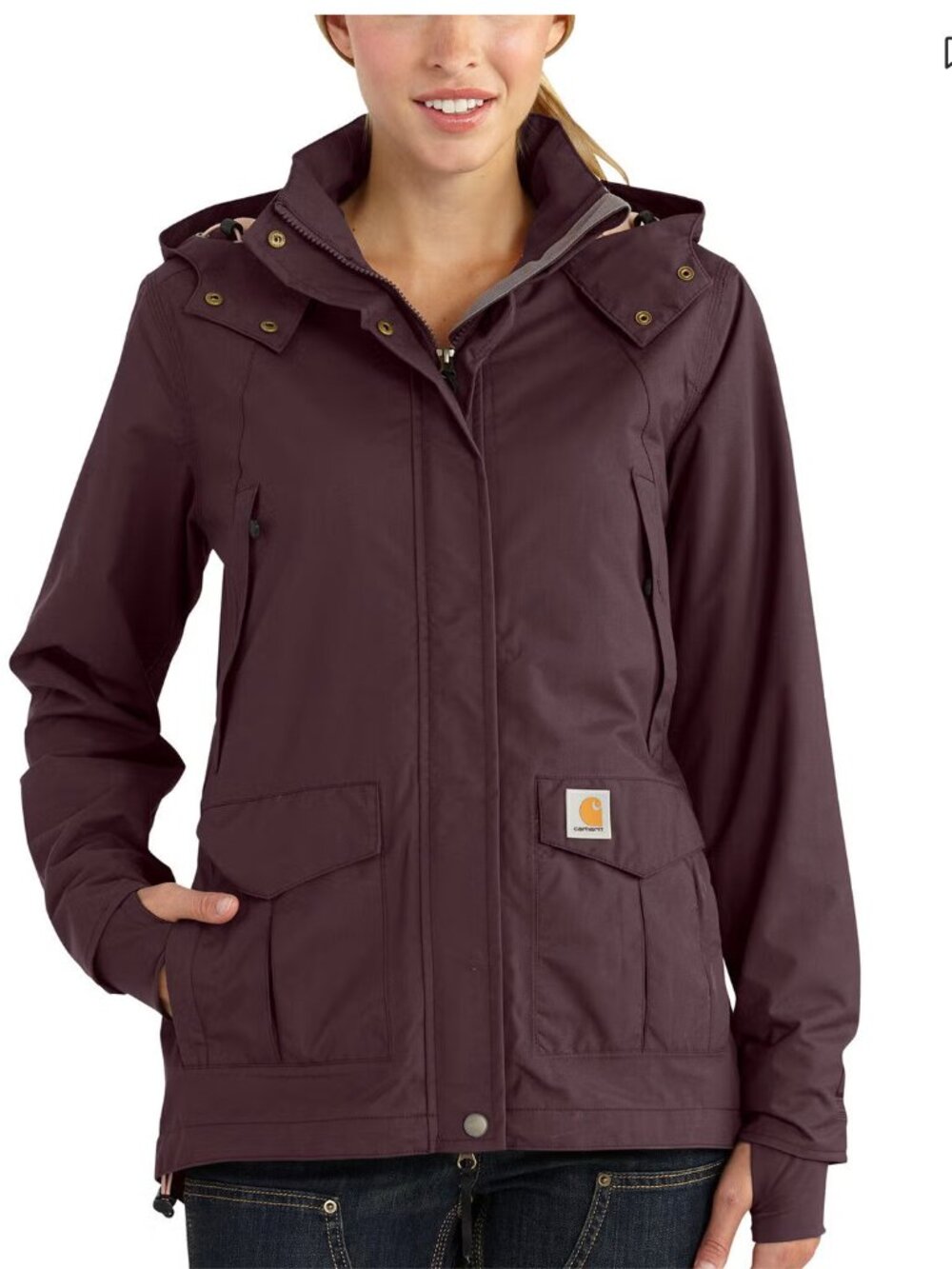 Carhartt Women's Storm Defender Shoreline Jacket Blackberry Large